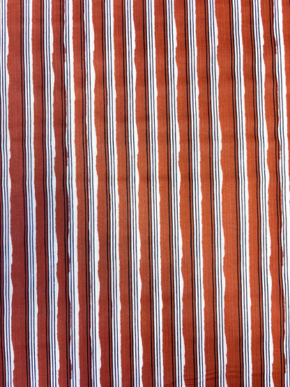 Penny Shirt Kit - Cognac Stripe
