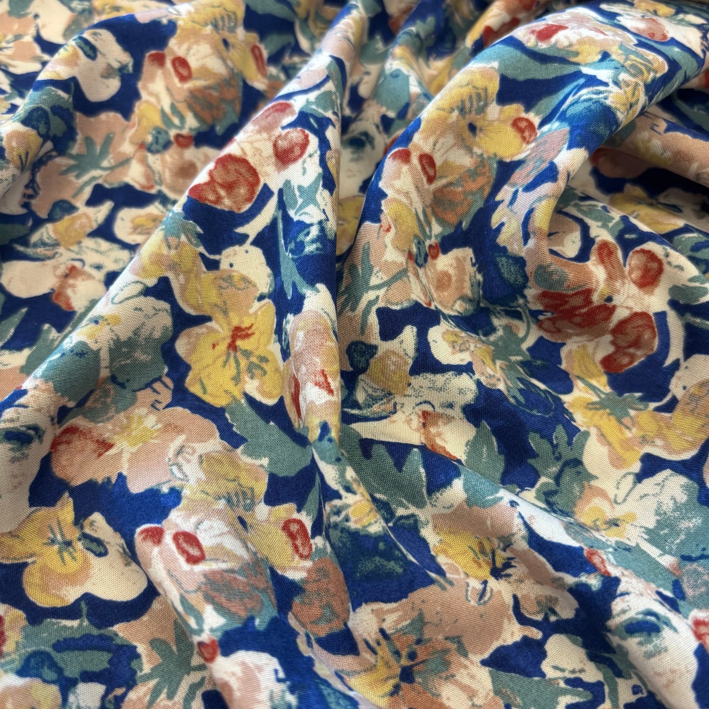 Viscose - Watercolour Blooms