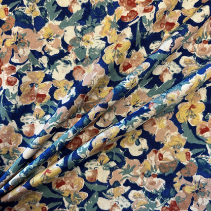 Viscose - Watercolour Blooms