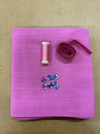 Sally Shirt Kit - Rose Viscose Linen