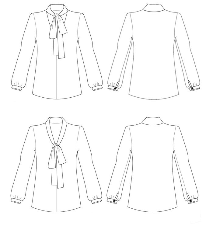 Classic Pussy Bow Blouse Sewing Pattern Sew Over It classic-pussy-bow-blouse-sewing-pattern-sew-over-it