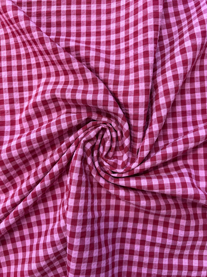 Malorie Dress Kit - Pink & Red Gingham