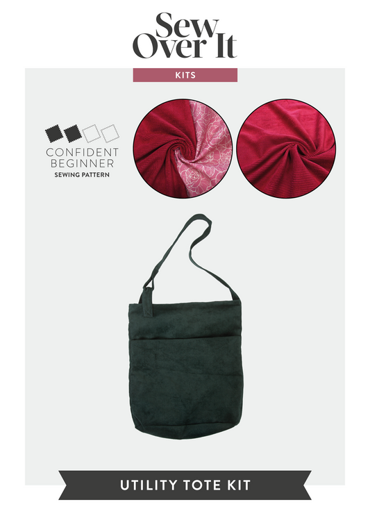 The Utility Tote Kit - Cherry Corduroy