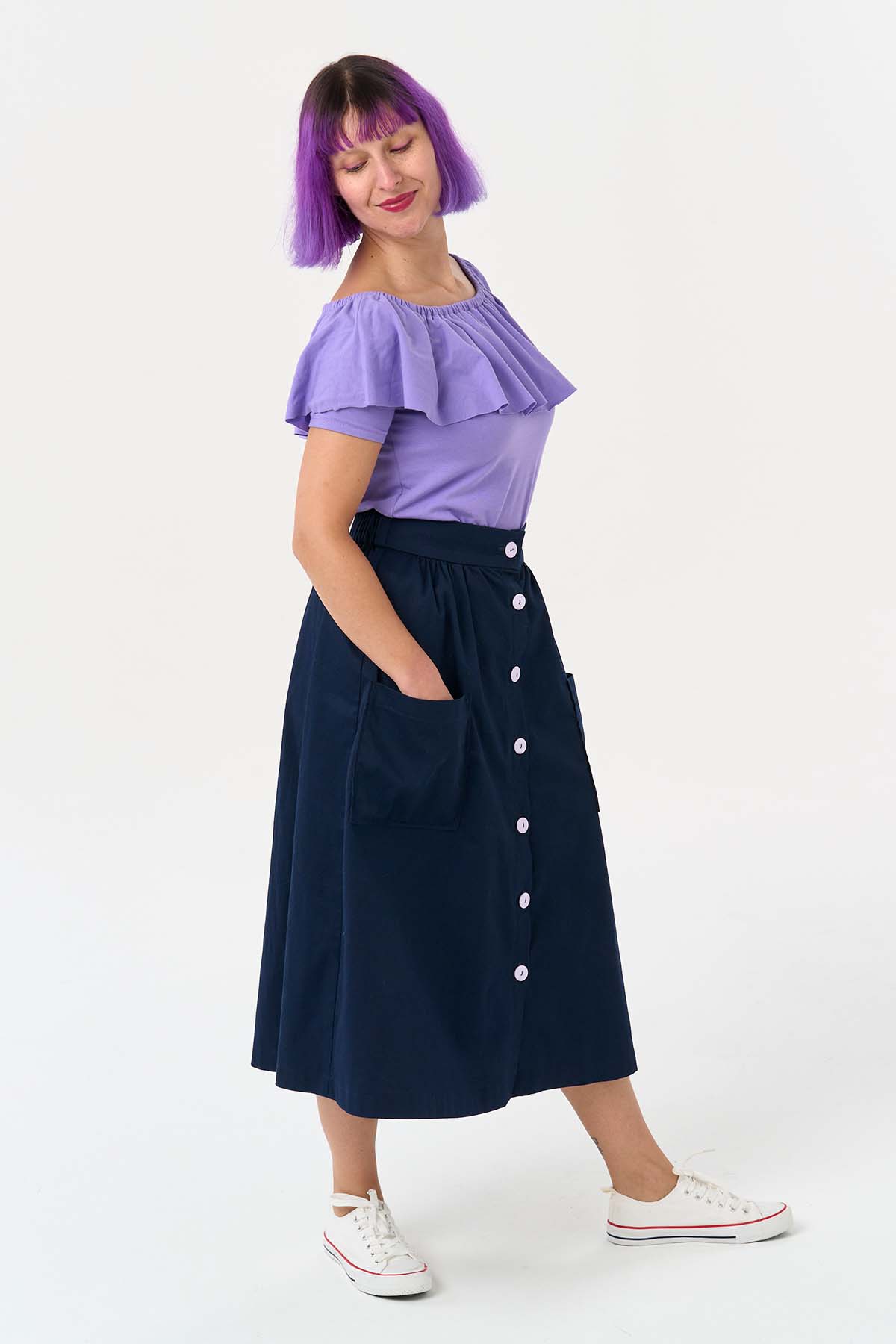 Free Corduroy Skirt Pattern - Womens - Life Sew Savory