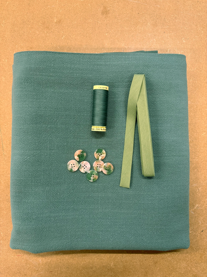 Sally Shirt Kit - Sage Viscose Linen