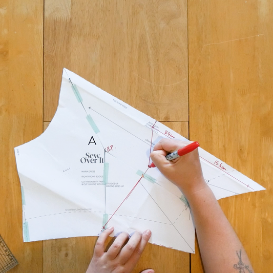 How to do a small bust adjustment on the Maria Dress