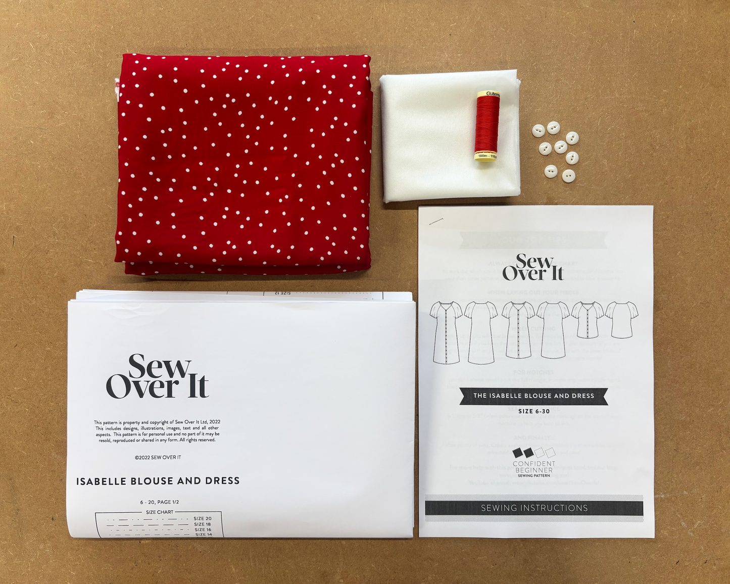 Isabelle Blouse Kit - Scattered Spots