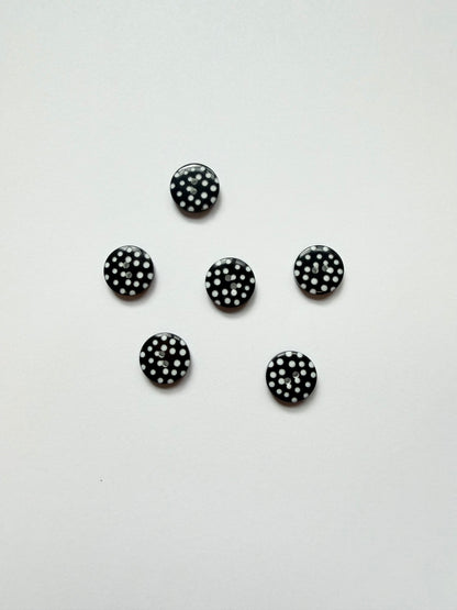 Spotty Buttons - 12mm (Assorted Colours)
