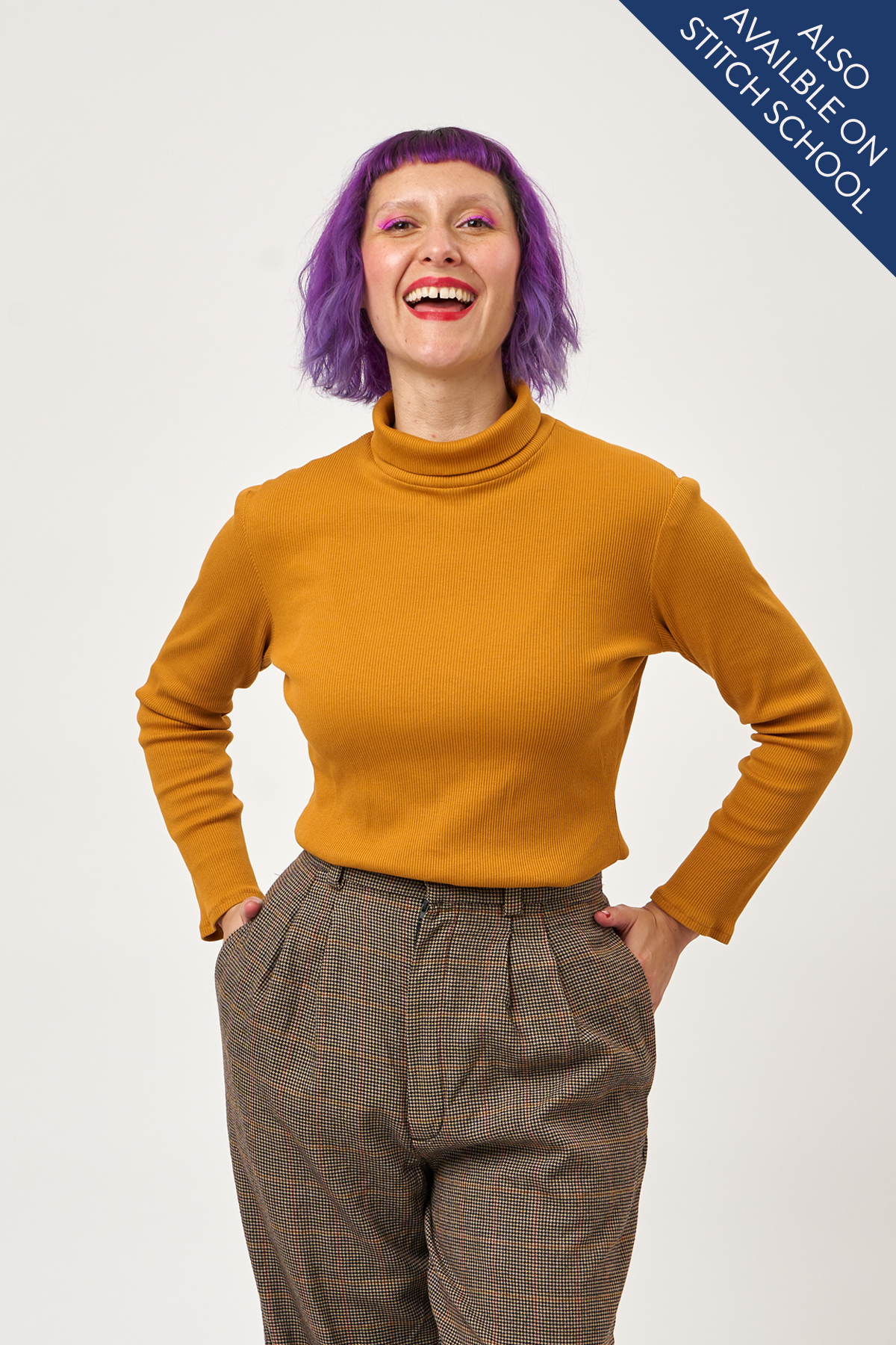 Ultimate T-Shirt Roll Neck Add-On - PDF Sewing Pattern - Sew Over It