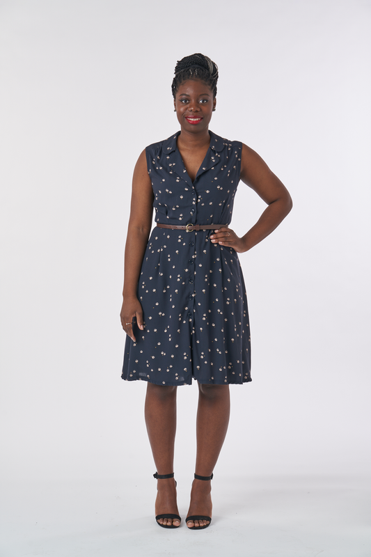 Vintage Shirt Dress PDF Sewing Pattern