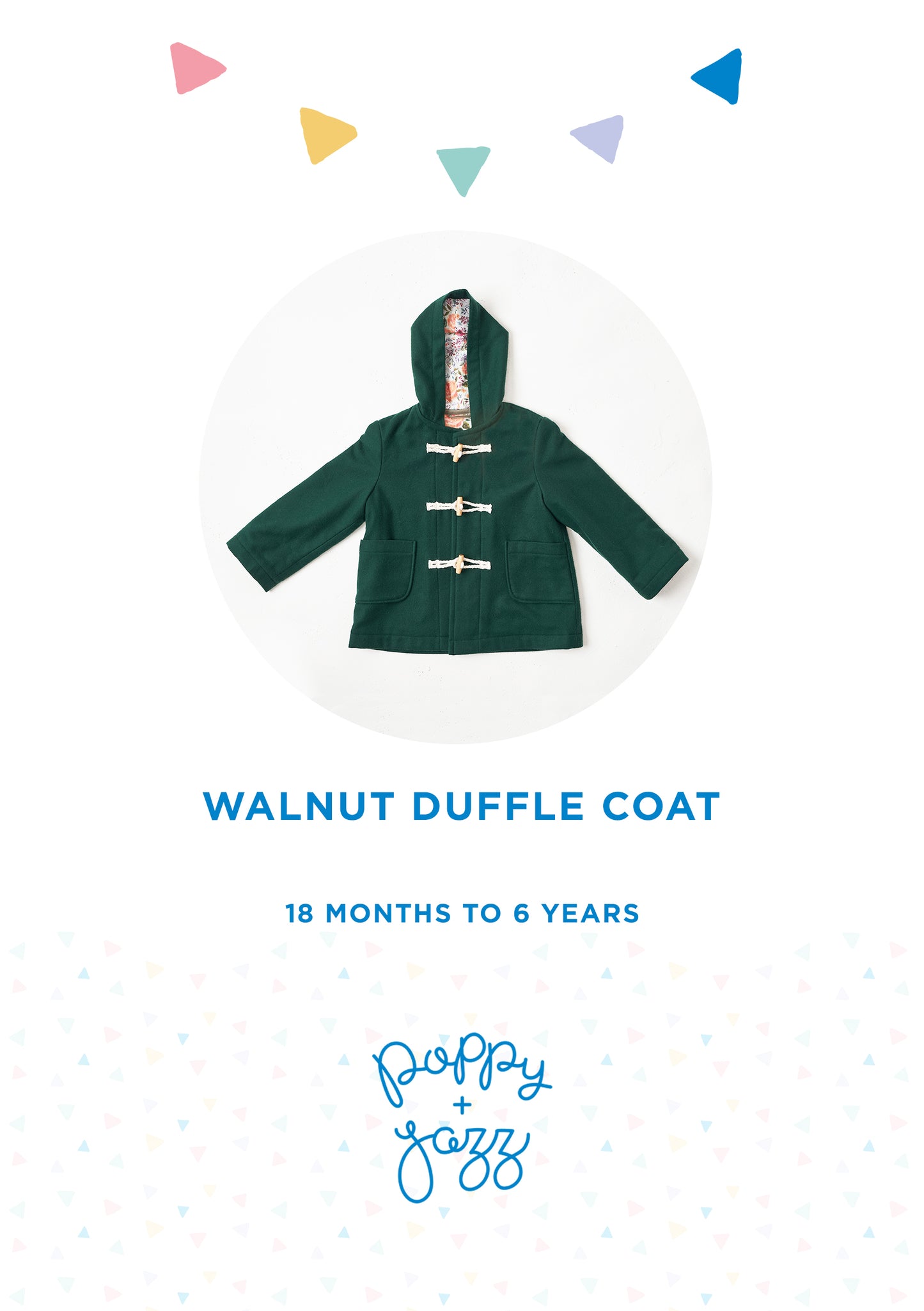 Walnut Duffle Coat Paper Pattern - Damaged Cover