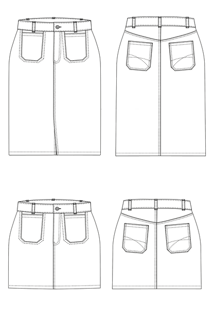 Xanthe Skirt PDF Sewing Pattern