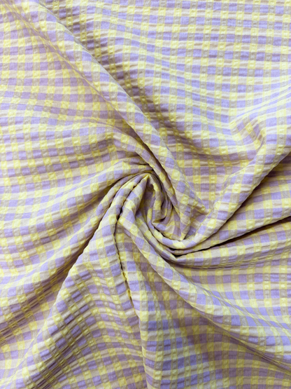Malorie Dress Kit - Lilac & Yellow Gingham