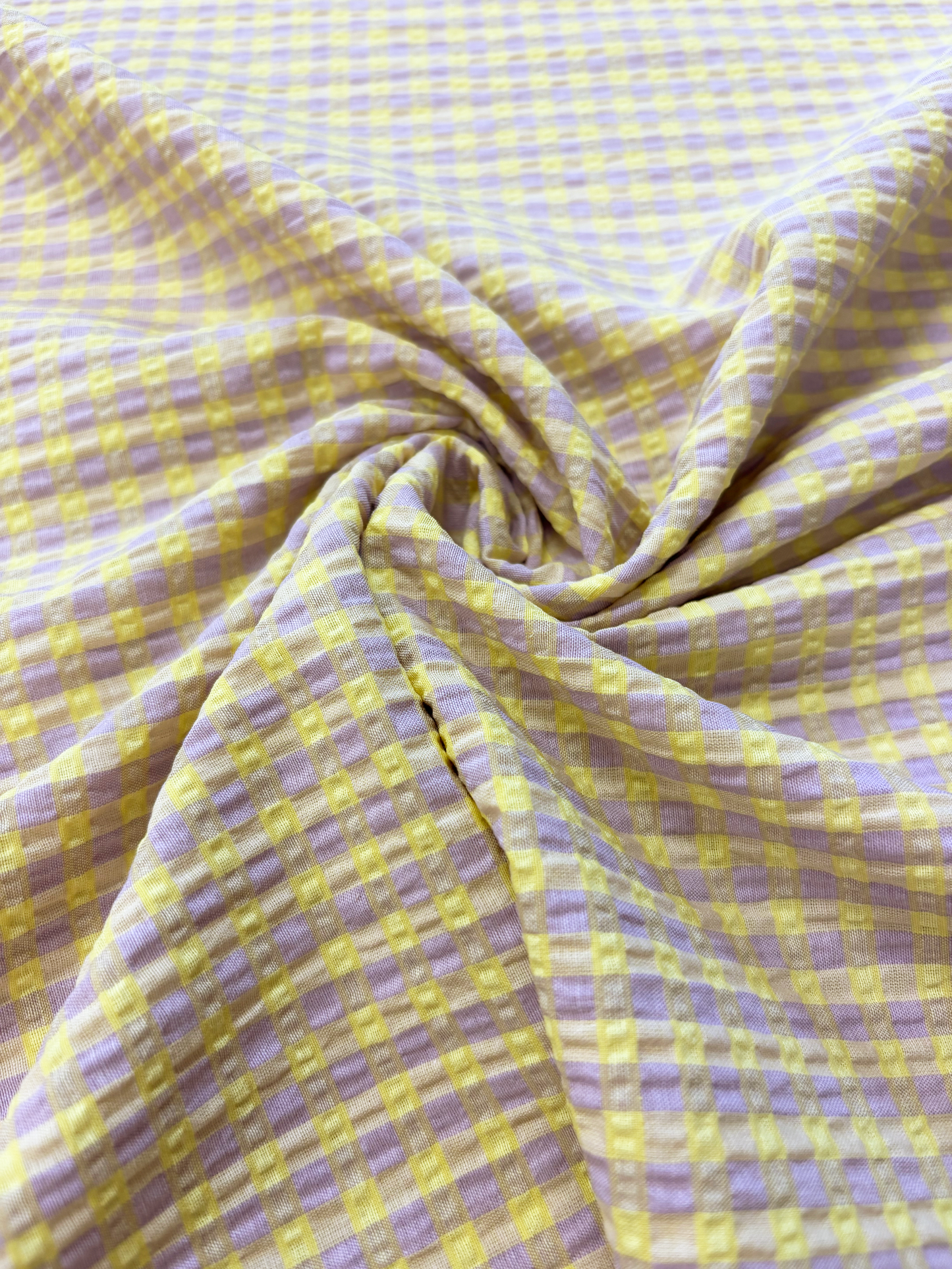 Malorie Dress Kit - Lilac & Yellow Gingham