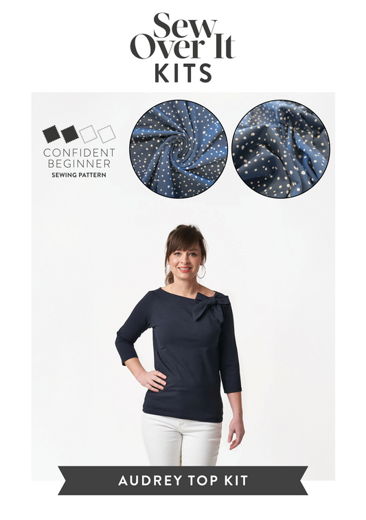 Audrey Top Kit - Blue Spots