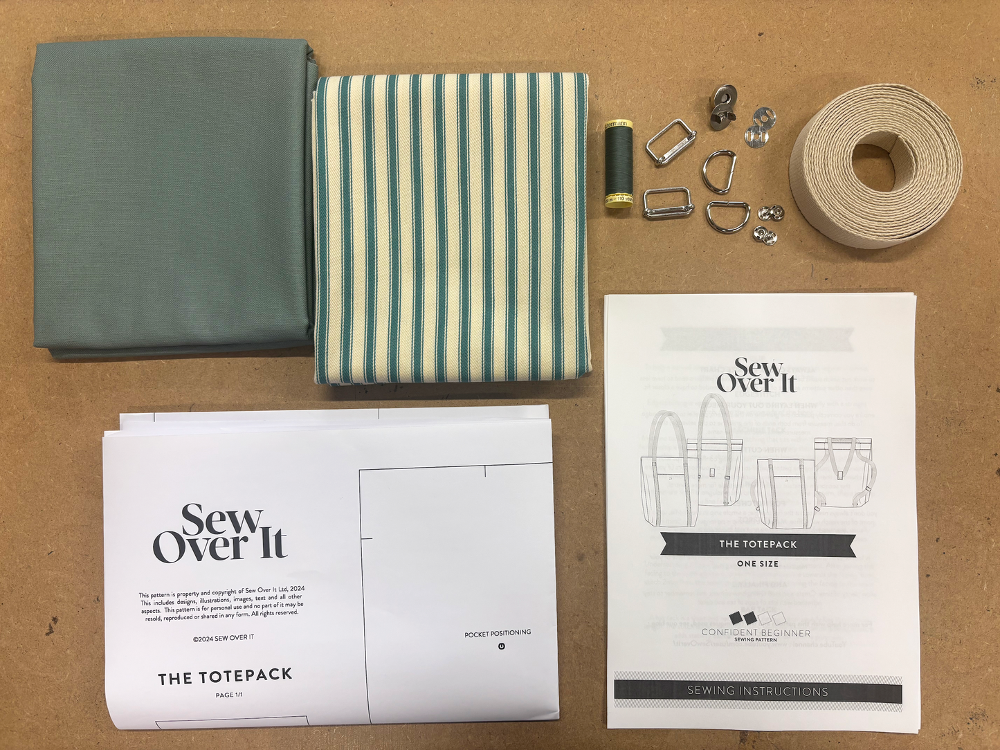 The Totepack Kit - Duck Egg Canvas