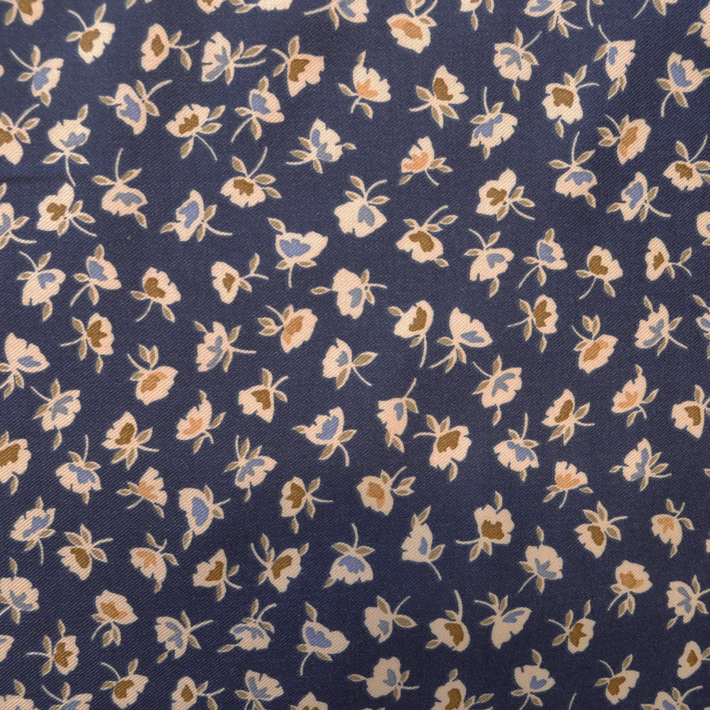Viscose Twill - Blue Bunches