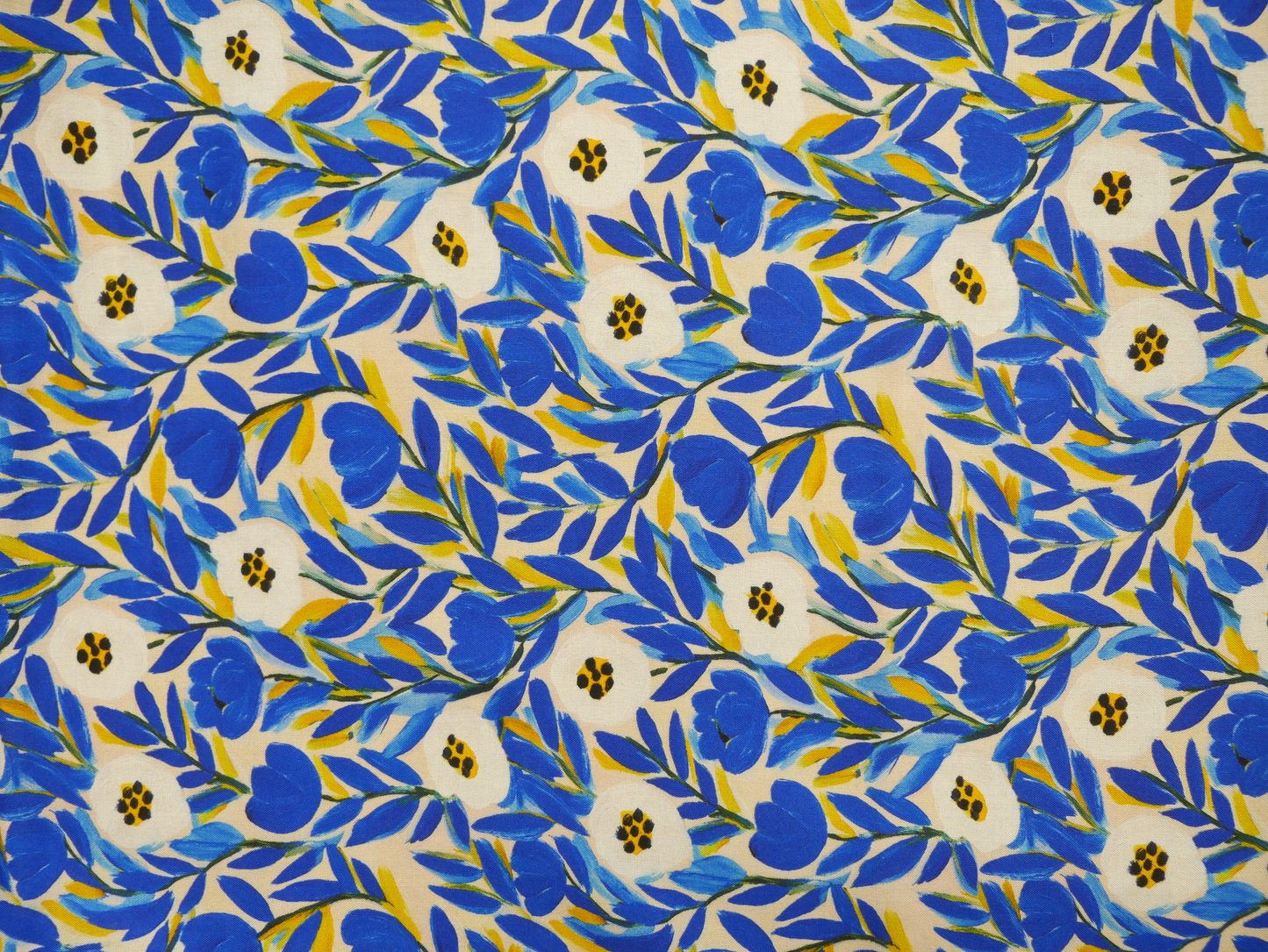 Natalia Dress Kit - Cobalt Meadow Viscose Lawn