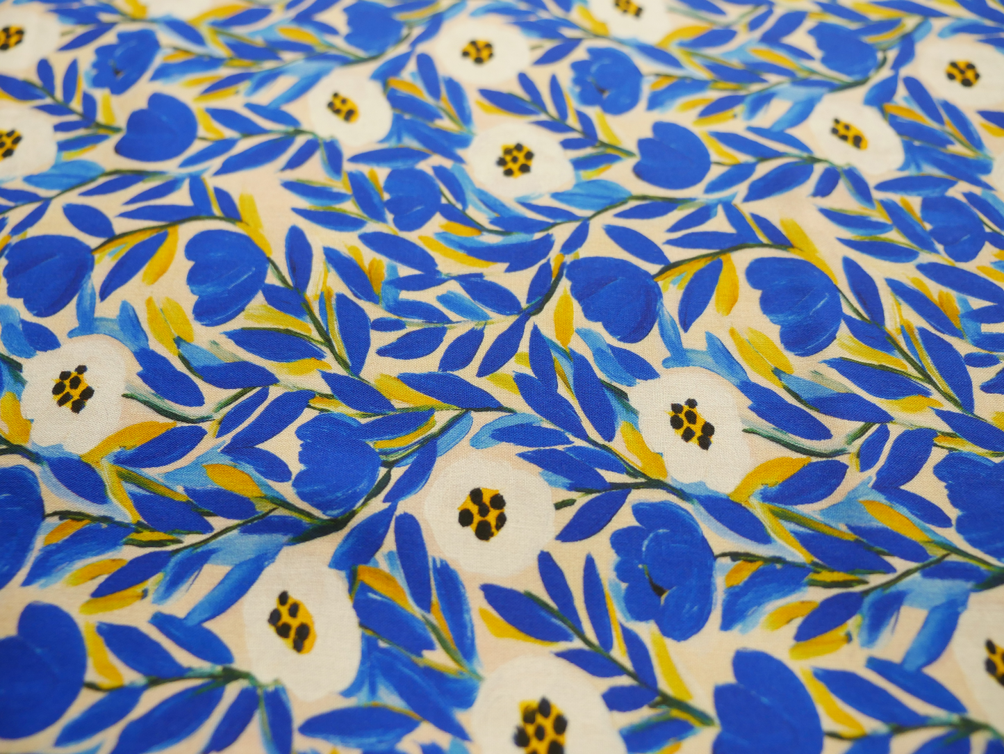 Natalia Dress Kit - Cobalt Meadow Viscose Lawn
