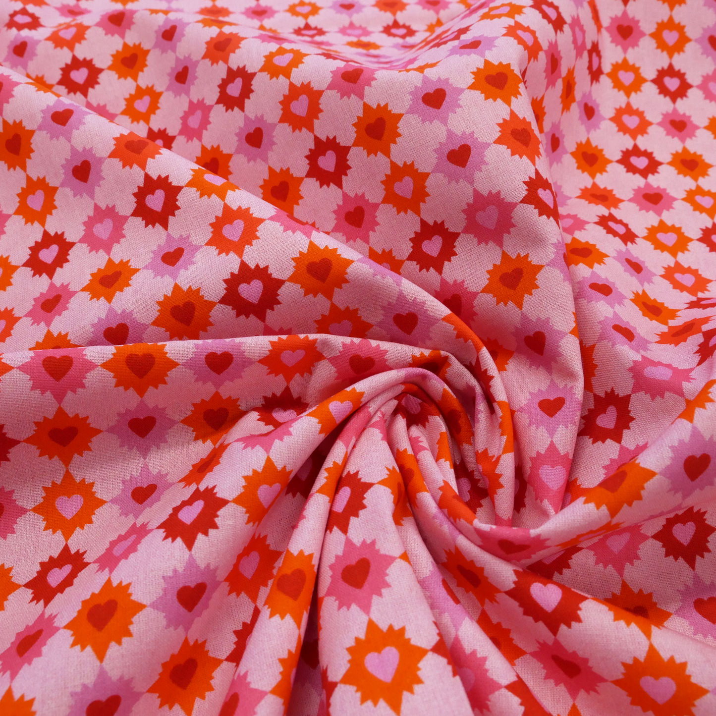 Pomegranate Pyjamas Kit - Hearts Cotton