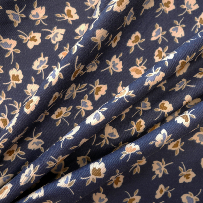 Viscose Twill - Blue Bunches