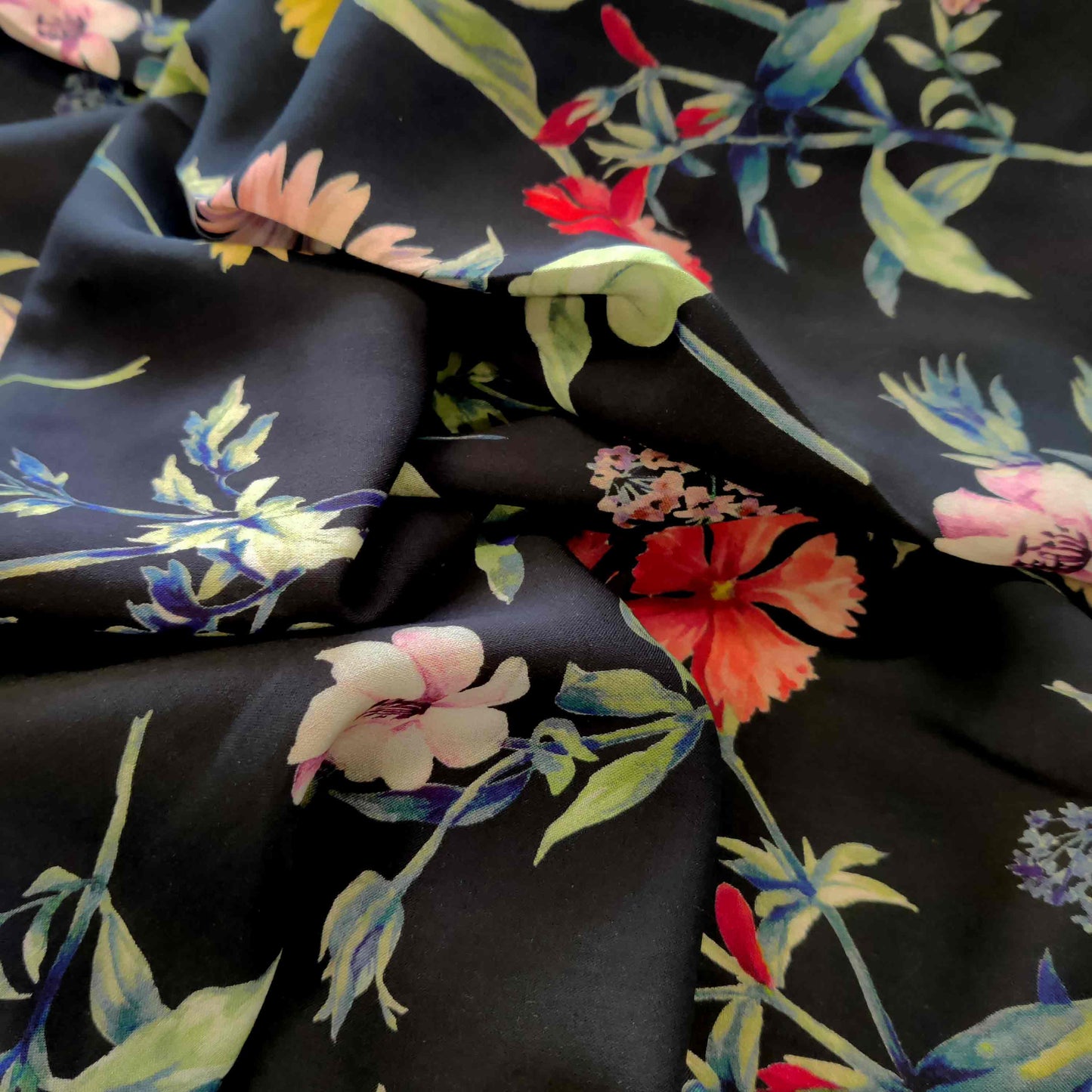 Viscose - Midnight Botanical