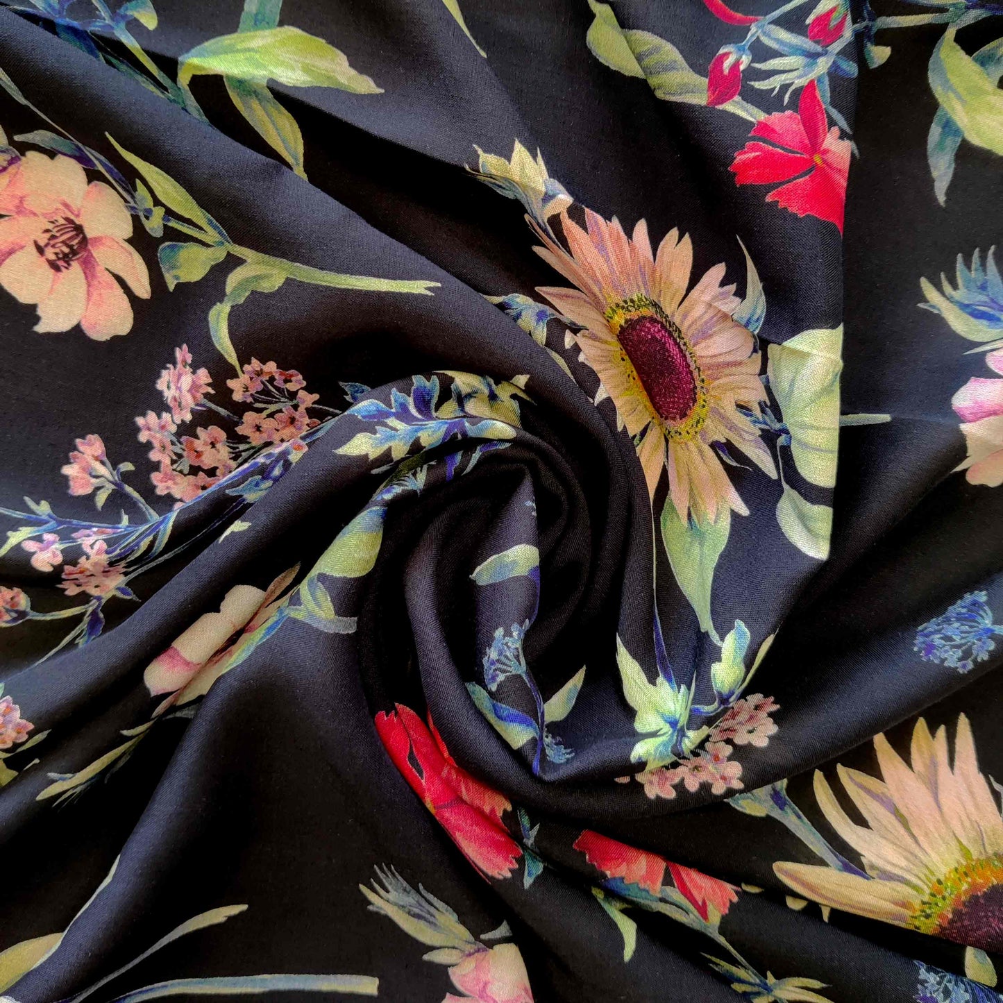 Viscose - Midnight Botanical