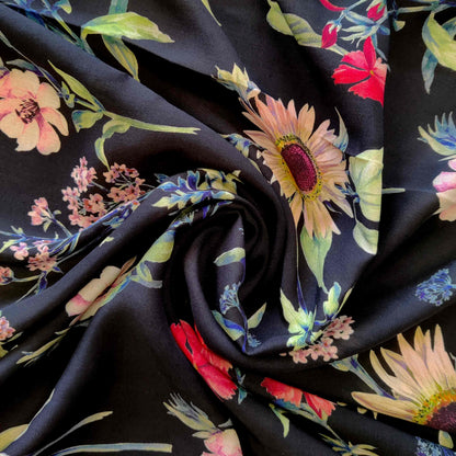 Viscose - Midnight Botanical