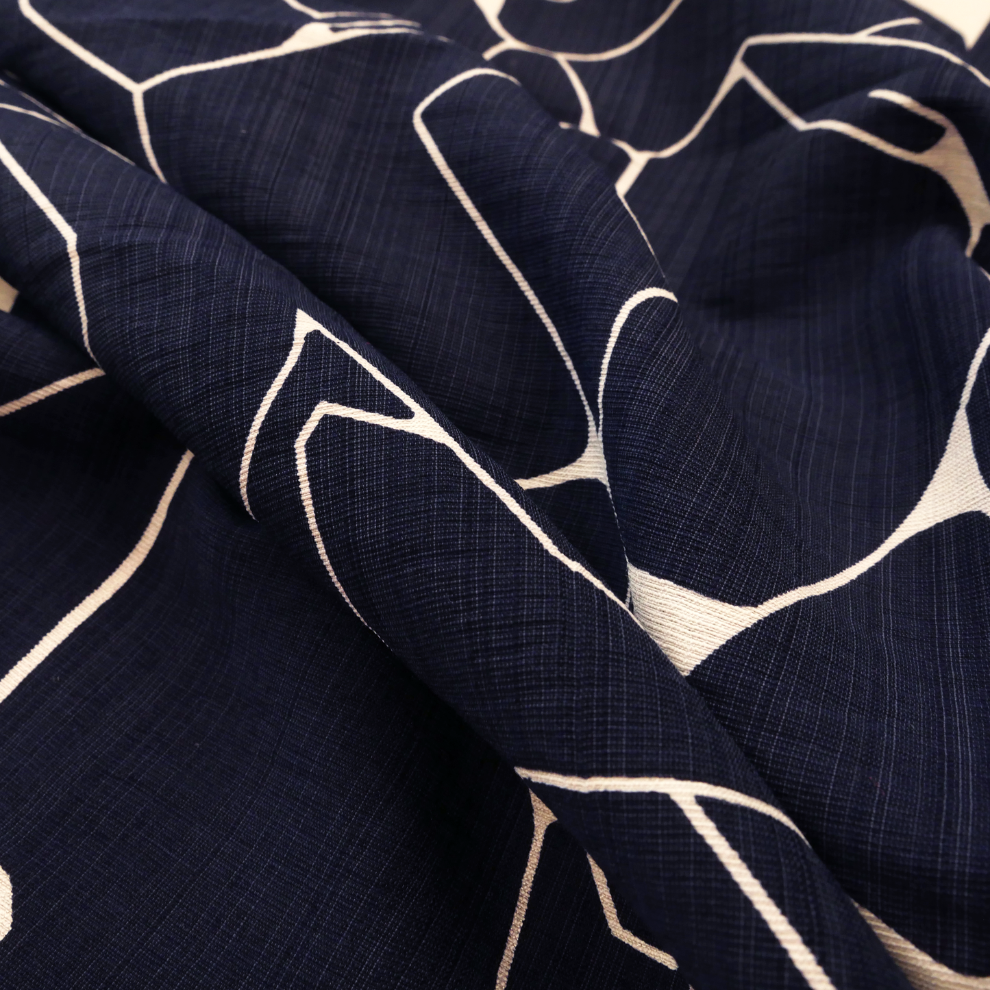 Hazel Trousers Kit - Navy Geometric Lines
