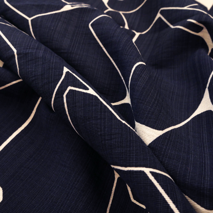 Hazel Trousers Kit - Navy Geometric Lines
