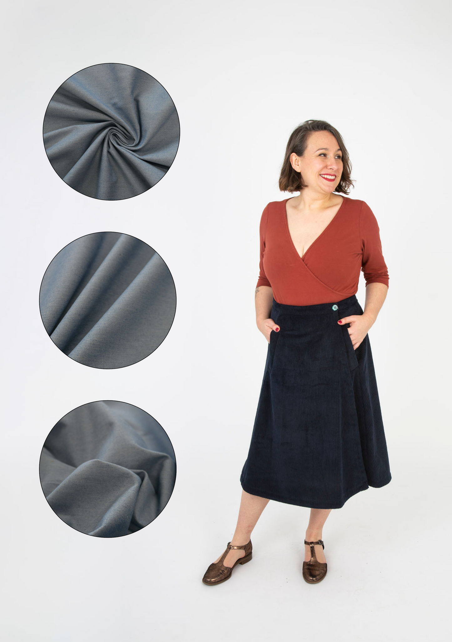 Harriet Skirt Kit - Light Blue Denim