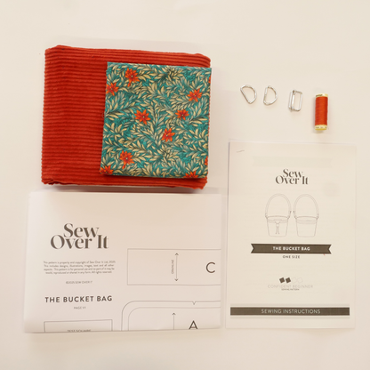 PRE-ORDER The Bucket Bag Kit - Burnt Orange Cord