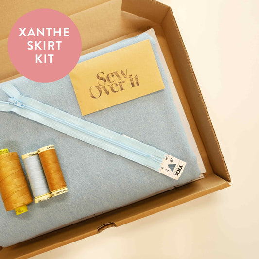 Xanthe Skirt Kit - Pale Blue Denim