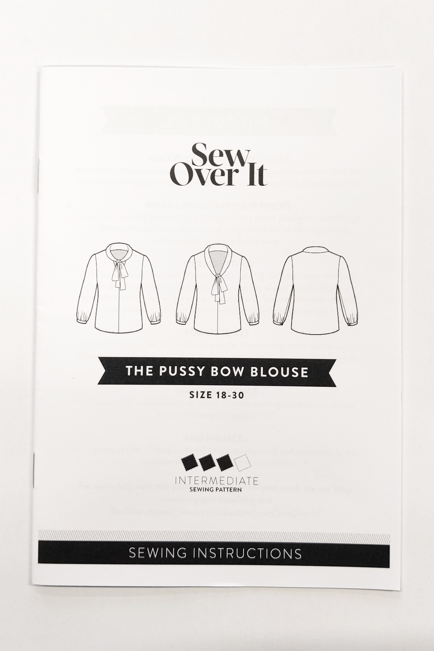 Pussy Bow Blouse - Instruction Booklet