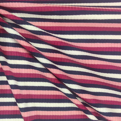 Adelle Top Kit - Pink & Navy Stripe