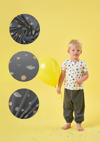 Elm T-Shirt Kit - Planets Cotton Jersey