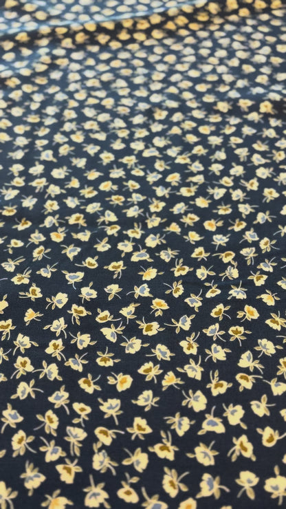 Viscose Twill - Blue Bunches