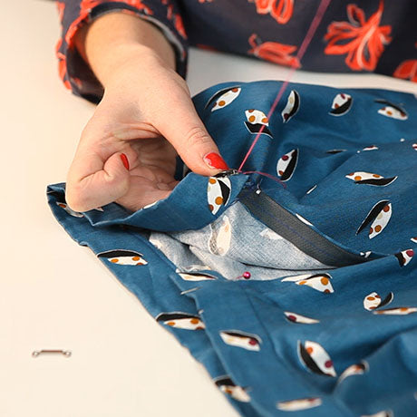 How to sew on a skirt hook