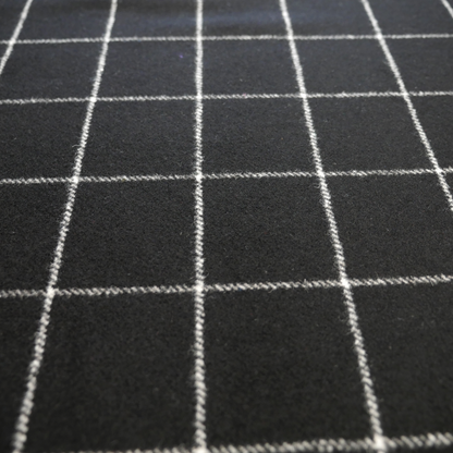Wool Mix - Black & White Check