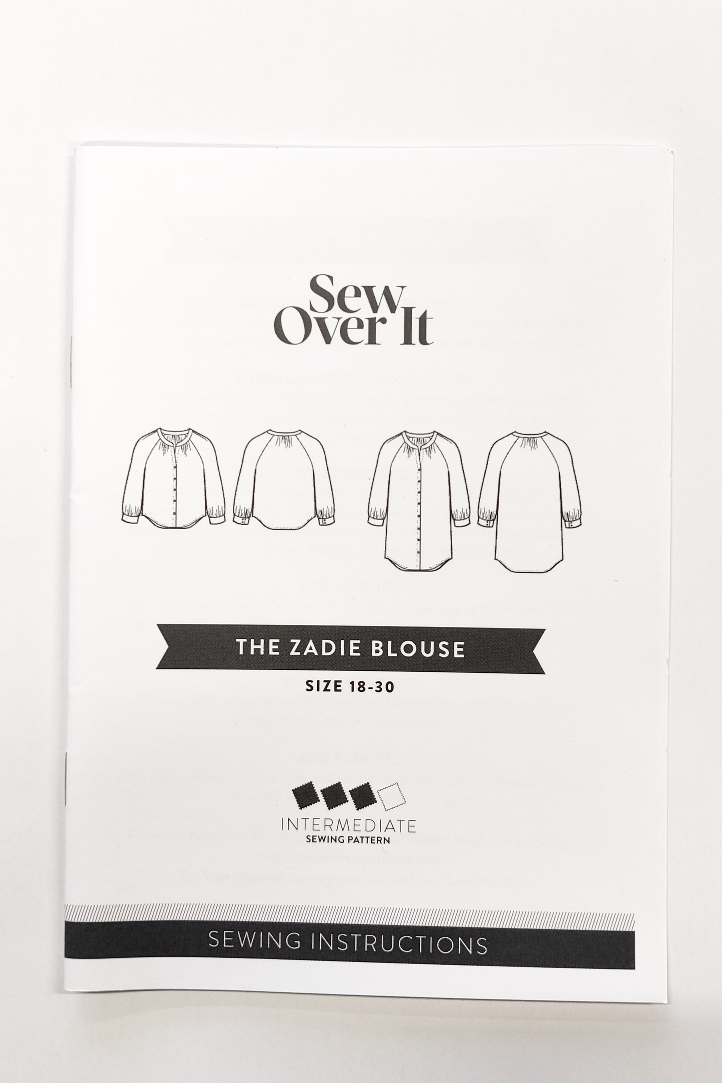 Zadie Blouse - Instruction Booklet