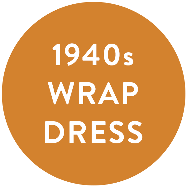 1940s Wrap Dress A0 Printing