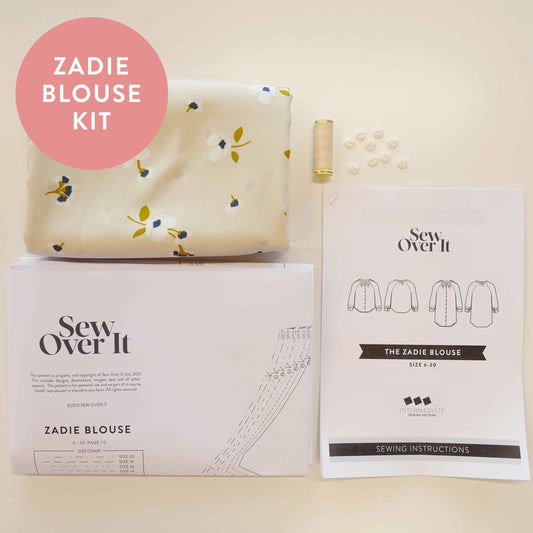Zadie Blouse Kit - Floral Sprig