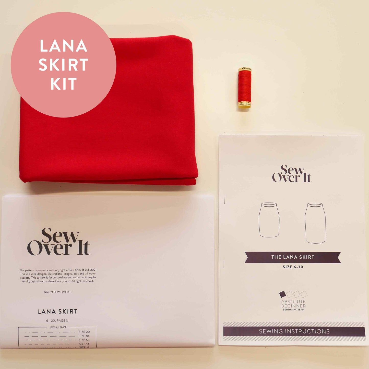 Lana Skirt Kit Red