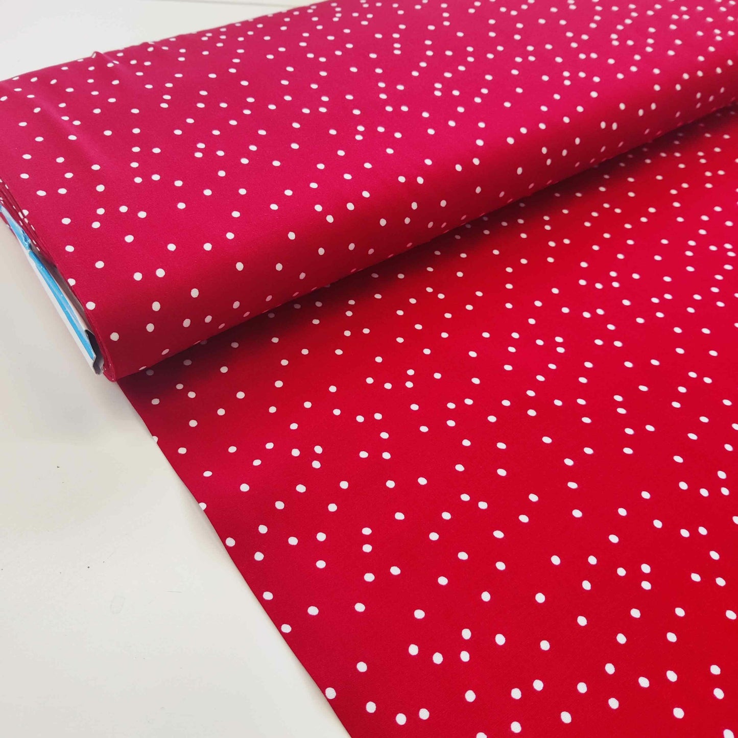 Viscose - Scattered Spots Scarlet