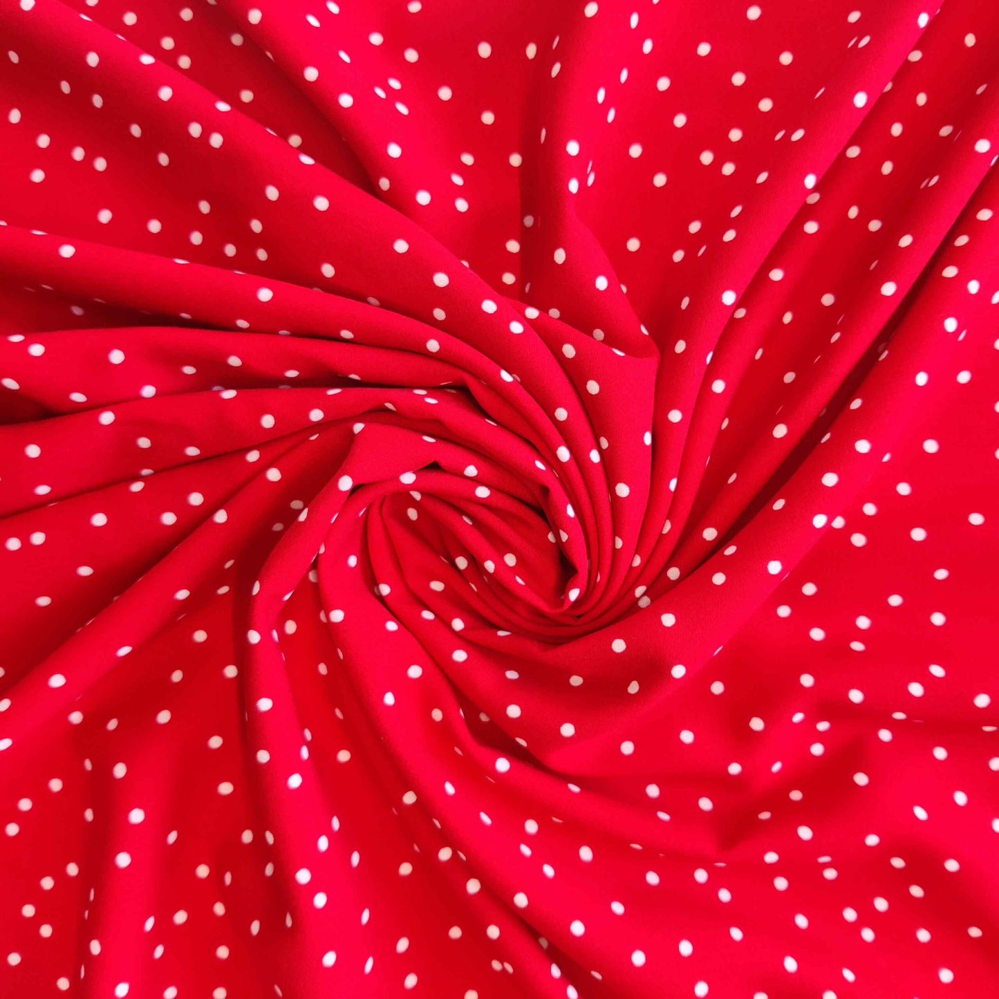 Viscose - Scattered Spots Scarlet